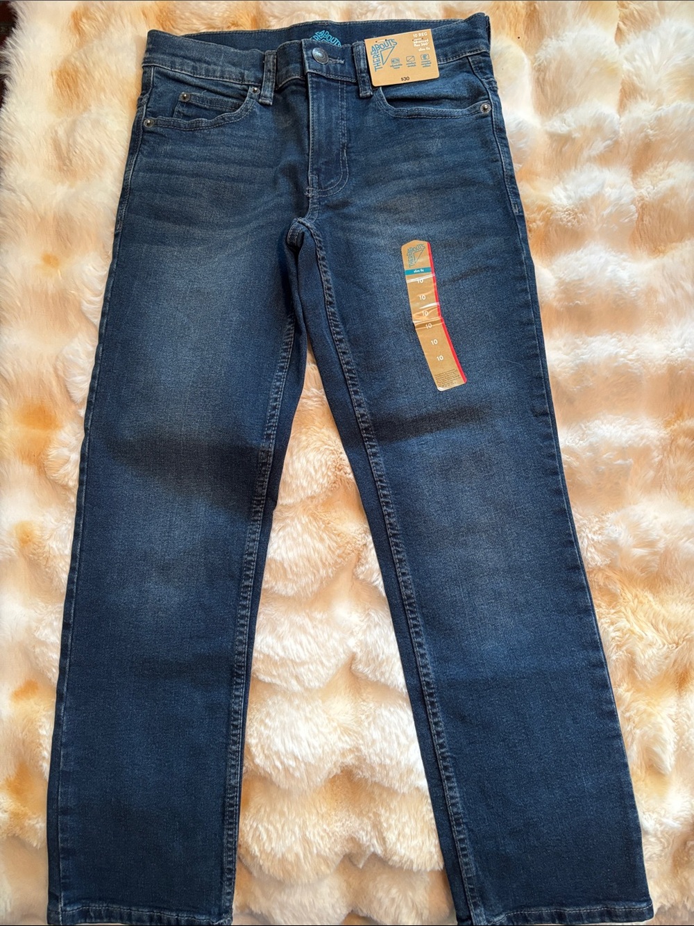 Thereabouts Kids Dark Blue Stretch Denim Jeans - Classic Straight
